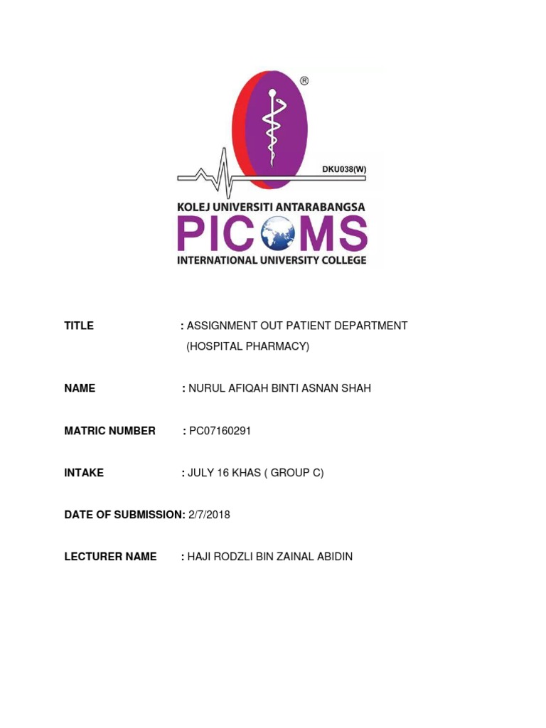 Out Patient Department | PDF
