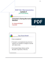 Lecture 4-Consumer's Saving-Borrowing Decision