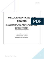 Melodramatic Action Figures: Lesson Plan Analysis and Reflection