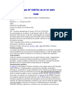 Concepto #038761 de 07-07-2003. Dirección de Impuestos y Aduanas Nacionales