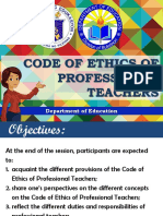 Code of Ethics of Professional Teachers: Perspectives On Culture and Implications For Education