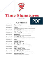 Time - Signatures Activities Word