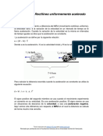 B.4 Movimiento Rectilíneo Uniformemente Variado PDF