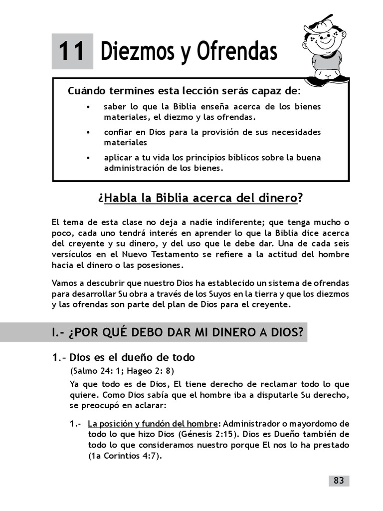 Diez Por Ciento A Dios | PDF | Diezmo | Libro del éxodo