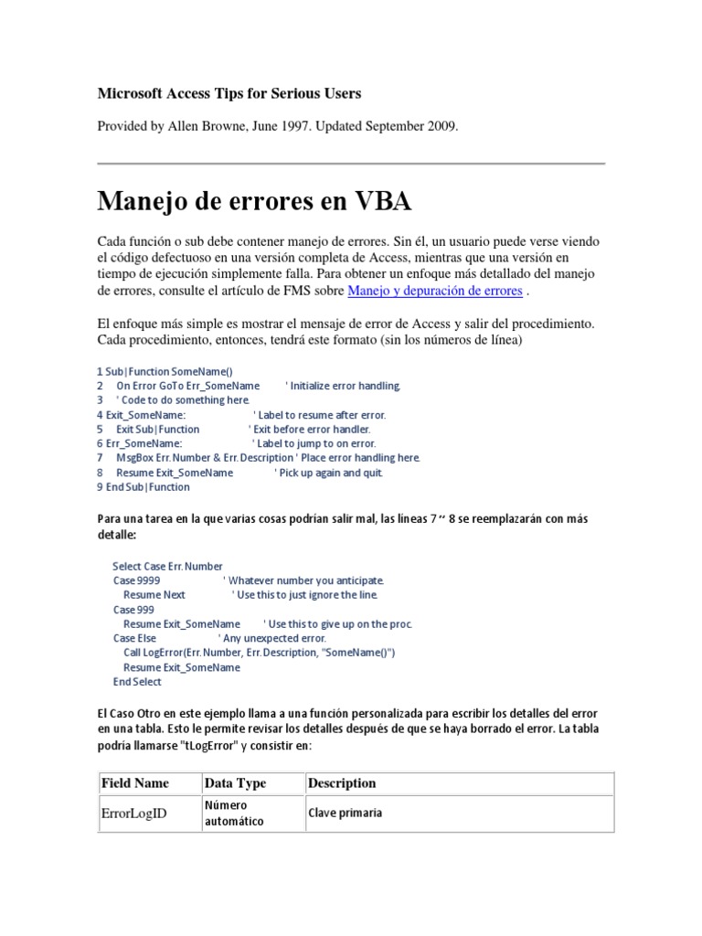 Consejos de Access para Usuarios Avanzados | PDF | acceso Microsoft ...