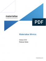 Release Notes - Materialise Mimics 22.0 RTM PDF