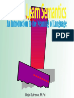 Start To Learn Semantics