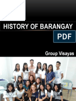 History of Barangay Group Visayas