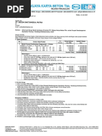 Informasi Harga - PT Secon Dwitunggal Putra