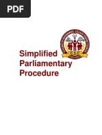 Simplified Parliamentary Procedure