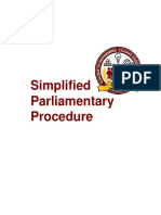 Simplified Parliamentary Procedure