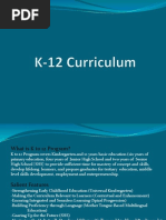 K 12 Curriculum