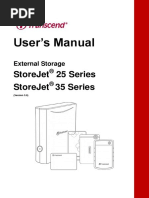 User'S Manual: Storejet 25 Series Storejet 35 Series