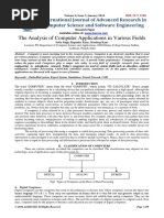 The Analysis of Computer Applications in Various Fields