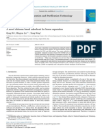 A Novel Chitosan Based Adsorbent For Boron Separation