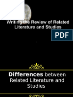 Writing The Review of Related Literature and Studies PDF