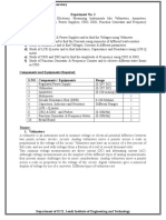 Familiarization of Electronic Measuring Instruments