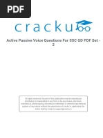 Active Passive Voice SSC GD Set - 2 PDF