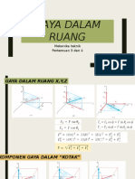 Pertemuan 3 - Gaya Dalam Bidang Dan Ruang Mekanika Teknik