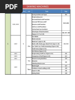 Sawing Machines: Course Outline Topics Section Unit Topic