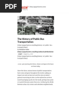 The History of Public Bus Transportation - Blog