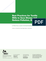 Best Practices For Textile Mills To Save Money and Reduce Pollution, Bangladesh