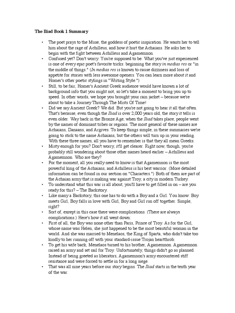 ILIAD BOOK 9 SUMMARY visual data 7