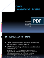 Sports School Database Management System