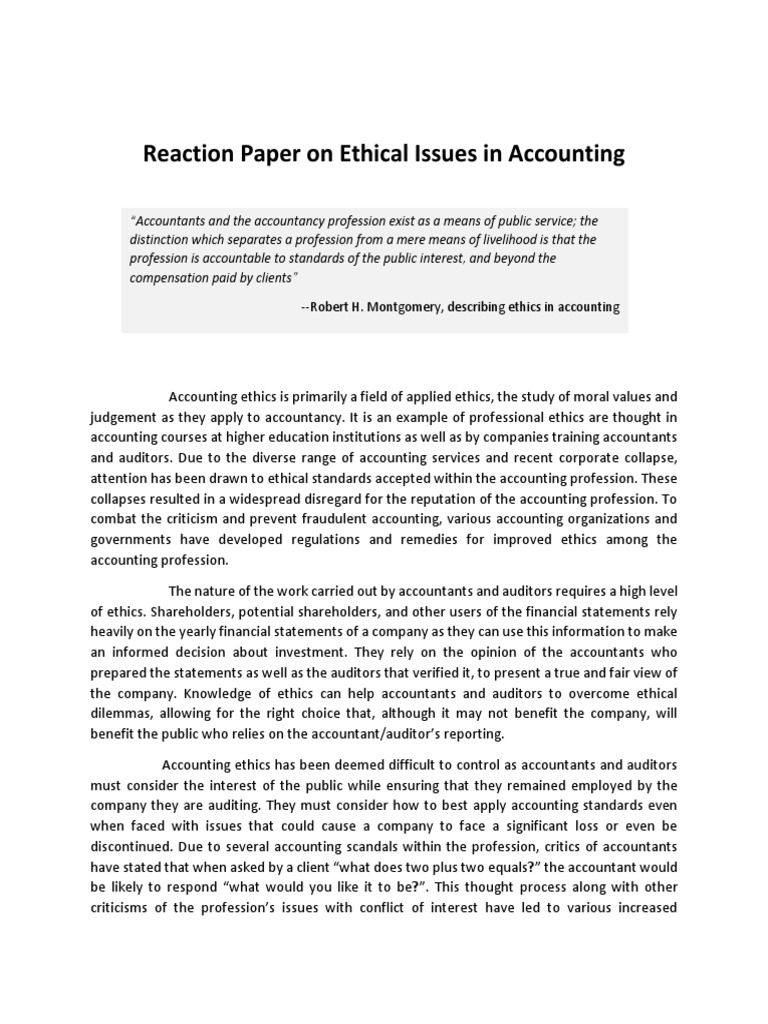 Moral issue paper example picture