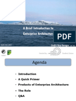 Introduction To Enterprise Architecture Dbanger 160217 PDF