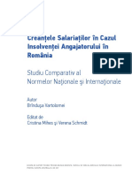 Creanţele Salariaţilor în Cazul insolventei angajatorului in Romania.pdf