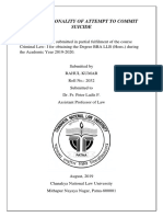 Constitutionality of Section 309 Ipc