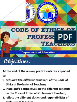 Code Of Ethics Final Article Two Of The United States Constitution Teachers
