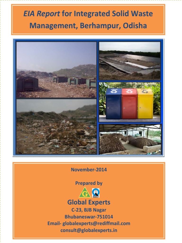 EIA Report: Solid Waste Management in Berhampur | PDF | Environmental ...