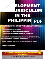 Curriculum Development Report