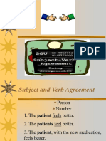 Subject Verb Agreement