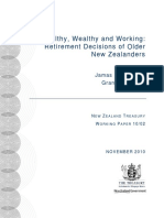 Healthy, Wealthy and Working: Retirement Decisions of Older New Zealanders (WP 10/02)