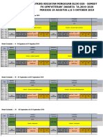 Matriks Kegiatan Mingguan Blok Gus - Semester V FK-UPN'VETERAN' JAKARTA TA.2019-2020 Periode 19 Agustus S/D 5 Oktober 2019