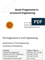 Postgraduate Programme in Structural Engineering PDF