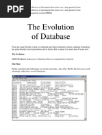 Database Evolution 