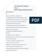 Intrucciones de Operación Equipo KOBELCO Sk210lc