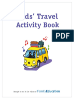Printable Book Kids Travel