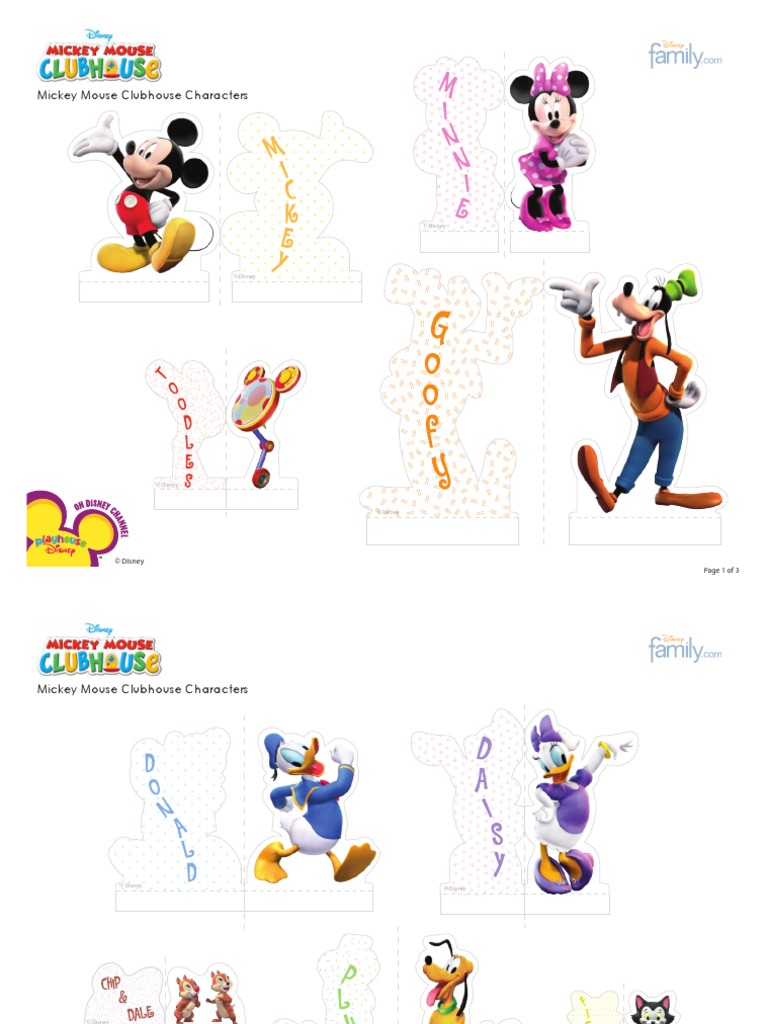 Mickey Mouse Clubhouse Characters PDF | PDF