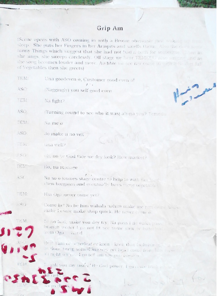 Grip Am Script Word | PDF