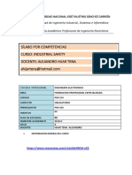 Sílabo Por Competencias Curso: Industrial Safety Docente: Alejandro Hijar Tena