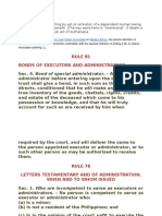 Rule 81 Bonds of Executors and Administrators