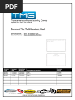 Transamerican Manufacturing Group: Document Title: Weld Standards, Steel