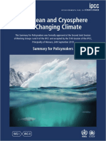 IPCC Special Report On Oceans and Cryosphere