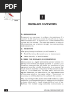 Insurance Documents: Module - 3