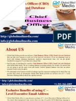 Chief Business Officer (CBO) Email List and Database